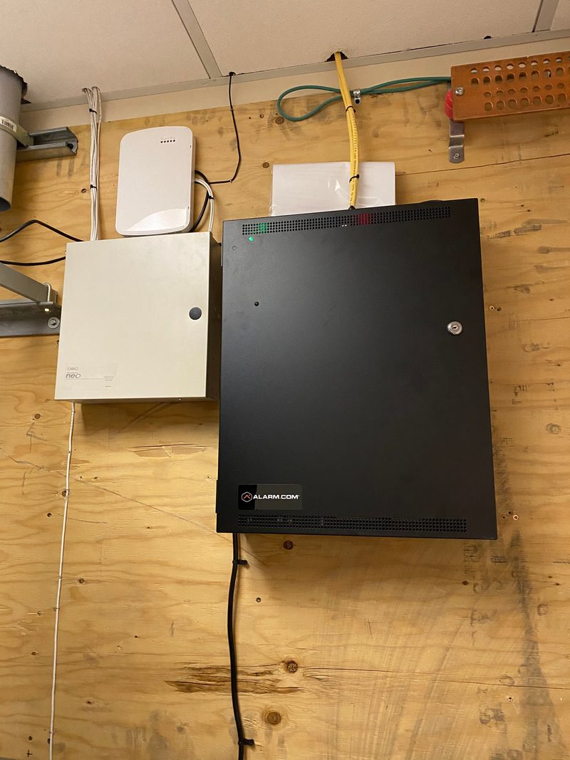 Low voltage alarm panel install with structured wiring by Onora Systems in Tucson