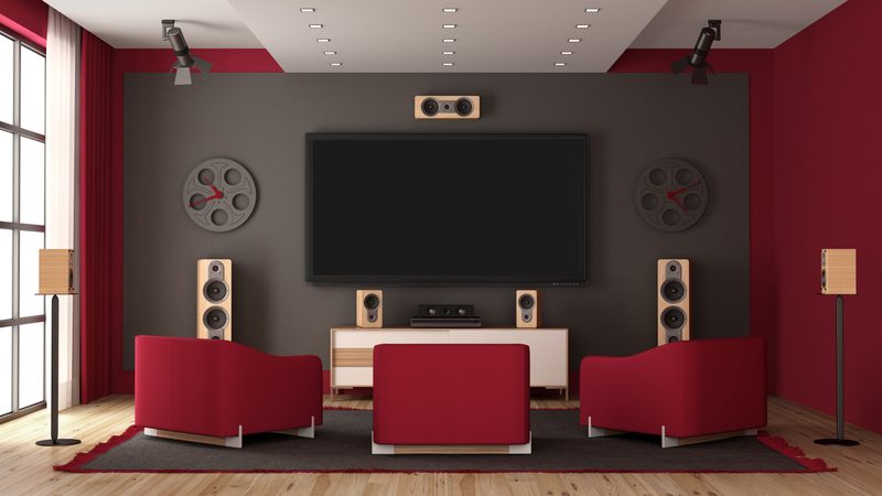 Luxury home cinema with Control4 automation installed by Onora Systems in Tucson