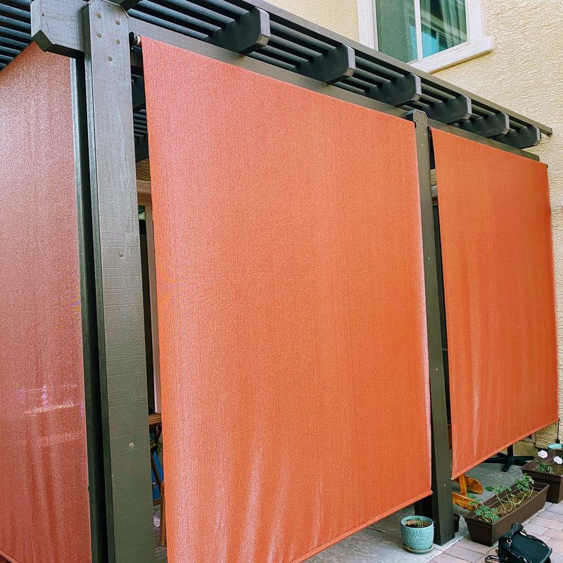 Outdoor entertainment and shade installation by Onora Systems at a new Tucson custom home